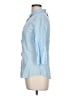 120% Lino Blue 3/4 Sleeve Button-Down Shirt Size EU 44 / US 14 - photo 5