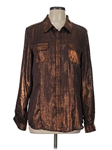 Calvin Klein Long Sleeve Button-Down Shirt (view 1)