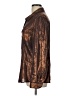 Calvin Klein Metallic Brown Long Sleeve Button-Down Shirt Size L (estimated) - photo 5