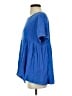 Easel 100% Rayon Blue Short Sleeve Top Size S - photo 5