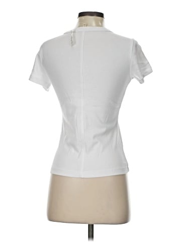 Madewell The '90s V-Neck Baby Tee in Compact Cotton (view 2)