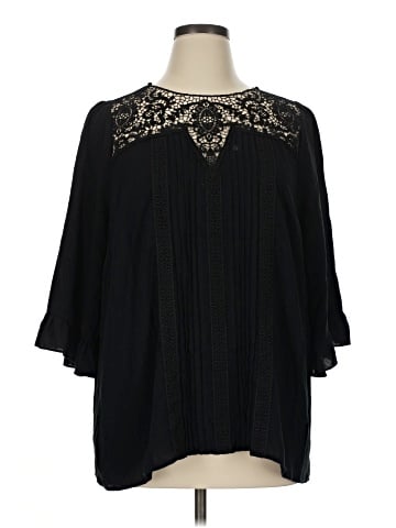 Torrid 3/4 Sleeve Blouse (view 1)