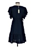 Max Studio 100% Polyester Solid Blue Casual Dress Size XS - photo 2