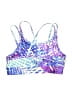 Xersion Print Purple Swimsuit Top Size 10 - photo 2