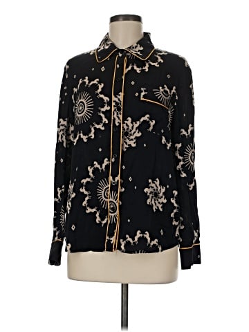 Piamita Long Sleeve Silk Top (view 1)