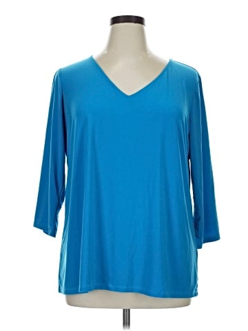 Attitudes by Renee 3/4 Sleeve Top (view 1)