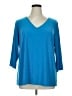 Attitudes by Renee Blue 3/4 Sleeve Top Size XL (petite) - photo 1