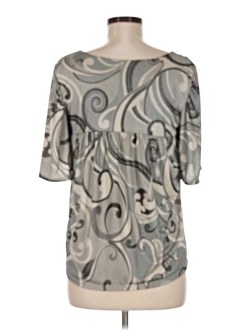 INC International Concepts Short Sleeve Blouse (view 2)