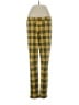 J. McLaughlin Plaid Yellow Casual Pants Size 2 - photo 1