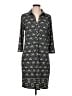 Max Studio Print Black Casual Dress Size L - photo 1