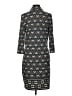 Max Studio Print Black Casual Dress Size L - photo 2