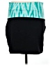 Express Color Block Teal Casual Skirt Size M - photo 2