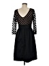 Eliza J 100% Polyester Argyle Black Cocktail Dress Size 6 - photo 2