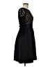 Eliza J 100% Polyester Argyle Black Cocktail Dress Size 6 - photo 4
