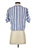 Rails Stripes Blue Short Sleeve Blouse Size XS - photo 2
