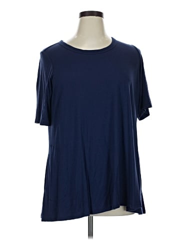 LOGO by Lori Goldstein Short Sleeve Top (view 1)