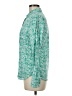 Gap Print Green Long Sleeve Blouse Size M - photo 5