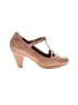 Indigo 100% Leather Brown Heels Size 6 - photo 1