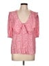 WAYF 100% Rayon Pink Short Sleeve Blouse Size L - photo 1