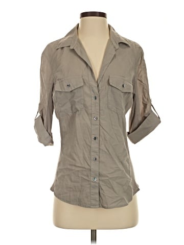 James Perse 3/4 Sleeve Button-Down Shirt (view 1)