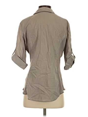 James Perse 3/4 Sleeve Button-Down Shirt (view 2)