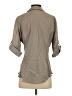 James Perse Gray 3/4 Sleeve Button-Down Shirt Size 4 - photo 2