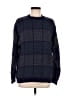 Bill Blass Checkered-gingham Blue Pullover Sweater Size M - photo 1