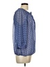 Gap Outlet Blue 3/4 Sleeve Blouse Size L - photo 4