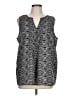 Caslon 100% Cotton Black Sleeveless Blouse Size L - photo 1