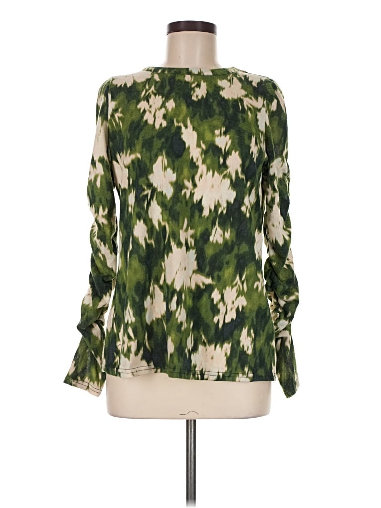 Pre-owned Dg^2 By Diane Gilman Long Sleeve Blouse In Green