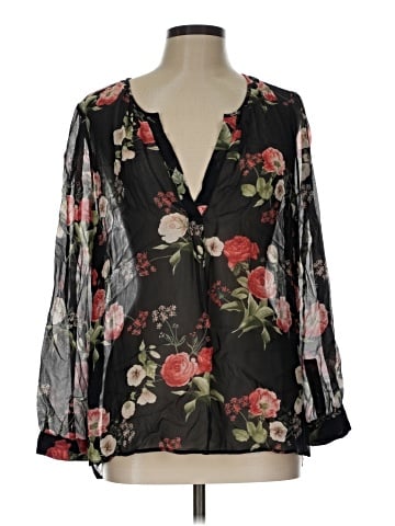 Joie 3/4 Sleeve Silk Top (view 1)