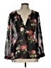 Joie 100% Silk Black 3/4 Sleeve Silk Top Size L - photo 1