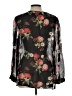 Joie 100% Silk Black 3/4 Sleeve Silk Top Size L - photo 2