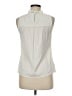 Ann Taylor LOFT Ivory Sleeveless Blouse Size Med Petite - photo 2