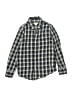 Crewcuts 100% Cotton Plaid Green Long Sleeve Button-Down Shirt Size 8 - photo 1