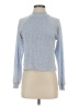 Privacy Please Blue Long Sleeve Turtleneck Size S - photo 1