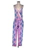 Hale Bob 100% Polyester Paisley Pink Jumpsuit Size XXS - photo 1