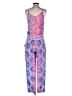 Hale Bob 100% Polyester Paisley Pink Jumpsuit Size XXS - photo 2