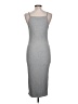 BP. Solid Gray Casual Dress Size L - photo 2