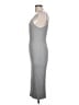 BP. Solid Gray Casual Dress Size L - photo 5