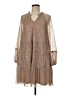 Hem & Thread Tan Cocktail Dress Size M - photo 1