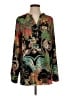 Calvin Klein 100% Polyester Paisley Black Long Sleeve Blouse Size S - photo 1