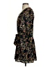Thieves Like Us 100% Polyester Print Black Casual Dress Size S - photo 5