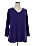 Susan Graver Purple 3/4 Sleeve Top Size XL (petite) - photo 1