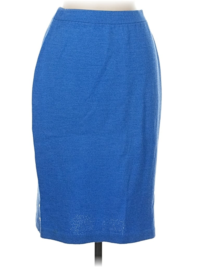Pre-owned St. John Collection By Marie Gray Formal Skirt In Blue