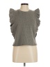 Zara Gray Short Sleeve Top Size M - photo 1