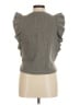 Zara Gray Short Sleeve Top Size M - photo 2