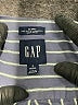 Gap 100% Cotton Stripes Blue 3/4 Sleeve Button-Down Shirt Size S - photo 7