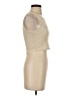 Romwe Tan Sleeveless T-Shirt Size S - photo 4