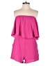 She + Sky Solid Pink Romper Size L - photo 1